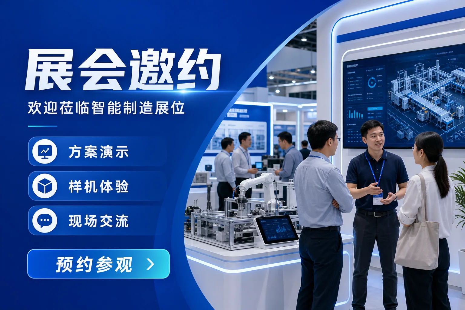 会展邀约展位邀约宣传图效果图